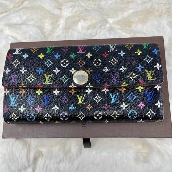 Louis Vuitton Handbags - Louis Vuitton Black Multicolor Sarah Wallet